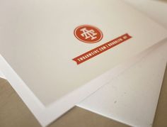 design work life » cataloging inspiration daily #orange #rust #seal #ribbon #logo