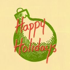 Happy Holidays! #holidays #offset #happy #ischedesigns #lettering #designer #kyle #design #texture #ornament #printing #ische