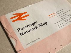 WANKEN - The Blog of Shelby White » 1968 British Railway Passenger Network map #british #map #1960s #rail #vintage