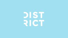 District Branding, by Creature #inspiration #creative #branding #design #graphic #logo #district #blue