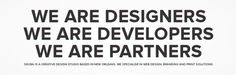 We-are-designers-developers-partners #text #title #design #graphic #large #slider