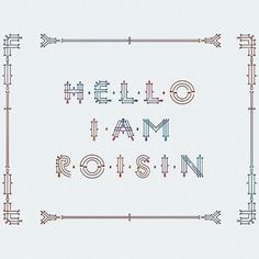 Roisin | Initial caps on the Behance Network #illustration #typography