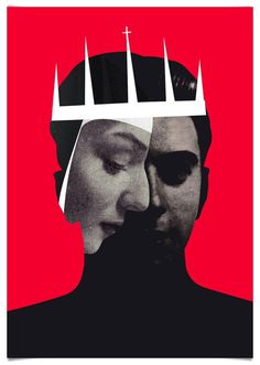 Emmanuel Polanco / colagene.com #theater #red #priest #vinatge #classic #illustration #photography #religion #collage #queen #king