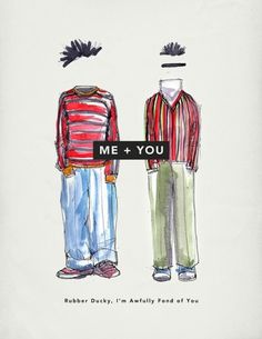 Me + You: Valentine's Day Cards » Everyguyed – Men's Fashion Advice and Style Tips #sesame #water #illustration #street #colour
