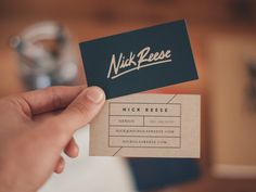Nick Reese Cards by Brave People