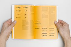 A5/05: Lufthansa + Graphic Design on Behance #print #yellow