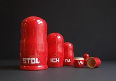 All sizes | STOLI DOLLYS | Flickr - Photo Sharing! #red #dolls #russian #design #stolichnaya #typography