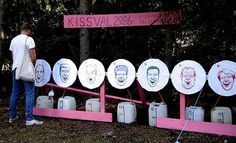 Environmental installation at festival | Flickr - Photo Sharing! #pink #election #peeing #snask #pee #politics