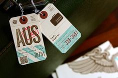 design work life » cataloging inspiration daily #ivory #red #business #mint #brown #tag #collateral #luggage #cards #green