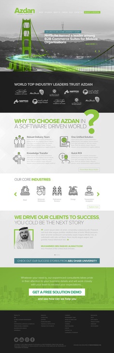 Azdan / Website Design and Development on Behance