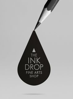 INK DROP Fine Arts Shop on the Behance Network #logo #design #branding