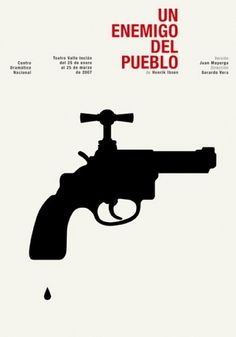 CDN : Isidro Ferrer #ferrer #huesca #spain #theatre #gun #isidro #illustration #drop #poster #tap