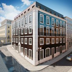 Architectural Rendering of Apartments in Lisbon / Berga and Gonzalez Architects