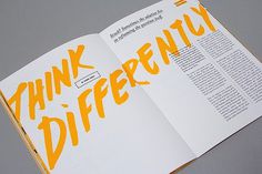 Editorial Design Inspiration: 99U Quarterly Mag No.4 #editorial design #spread #magazine
