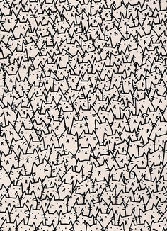 kitten pattern #illustration #pattern #cats #kitten