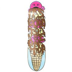 Ice Cream Board #cream #type #illustration #skateboard #ice #typography