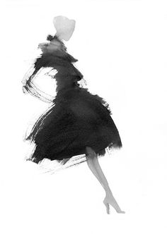 best foot forward #white #woman #black #illustration #and #fashion