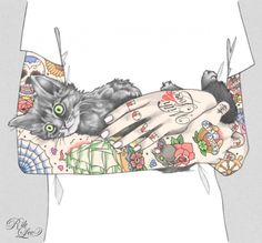 Tattoo Illustrations by Rik Lee #tattoo #lee #illustrations #rik