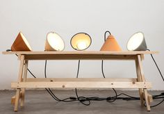 studio itai bar on + oded webman's bullet collection lamps #lamps
