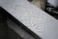 snow_script_faust_ny_04 #typography #handwriting #snow, faust ny