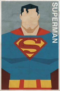 Vintage-Style DC Character Posters #superhero #comic #illustration #drawing #superman
