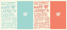 marie catrib's (2008-12) - Geoffrey Holstad #ink #handwritten #typeface #poster