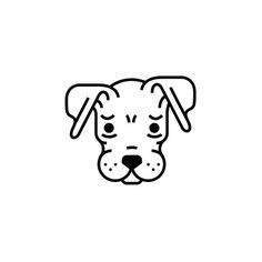Sad Dog Icon #sad dog icon mexico vector monterrey