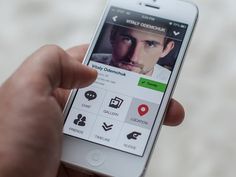 close profile #green #gallery #white #red #chat #ui #location #friends #buttons