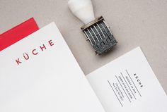 Küche by Rebecca Duff-Smith #graphic design #stationary #print