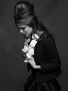 The Little Black Jacket, Karl Lagerfeld #fashion #photography