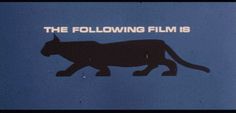 The Following Film Is Restricted #rating #restricted #panther #vintage #film
