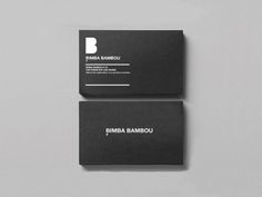 bimba bambou on Behance #branding #id #design #black #menthol