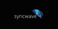 SYNCWAVE #wave #sound #logo #blue #3d