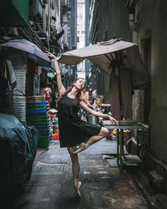 Hong Kong's Playground: Omar Z. Robles Captures Ballet Dancers in the Streets of Hong Kong