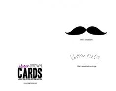 Megan Brown | greeting cards #greeting #cards #mustache