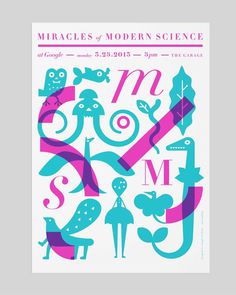 Miracles of Modern Science Poster Jefferson Cheng — Design & illustration #print #jefferson #poster #google #overlay #cheng