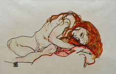 Egon Schiele #woman #egon #schiele #painting #lady