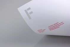 Die cut Fieldwork branded letterhead #die #cut #head #letter #stationery
