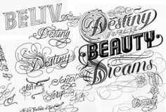 'Dreams', 'Stars' & 'So Much To Do' | I love typography, the typography and fonts blog #design #typography