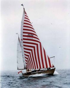 convoy #sailboat #ocean #red #stripes #ship #boat