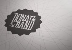 Donate To Band | The Design Ark #identity #logo #band #to #donate