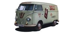 vehicle, VW, bus, advertising, vintage