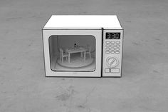 . #microwave #cardboard #set