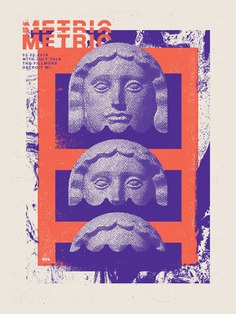 Metric Gig Poster by Jacob Rosenburg