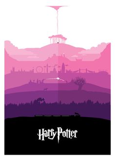 All seven Harry Potter stories – in one poster.