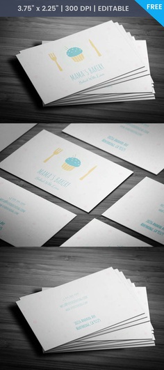 Free Cute Bakery Business Card Template