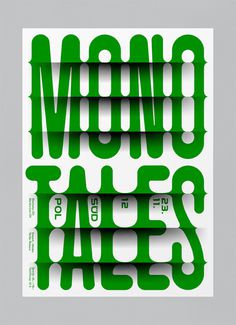 Monotales #feixen #design #graphic #black #pfffli #poster #risographer #music #felix #green