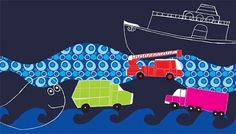 181710_10150090077787582_84319232581_6320409_6925060_n.jpg (JPEG Image, 600x343 pixels) #truck #water #whale #wave #ookie #ship #sea #blue