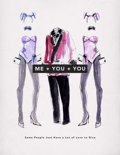 Me + You: Valentine's Day Cards » Everyguyed – Men's Fashion Advice and Style Tips #illustration