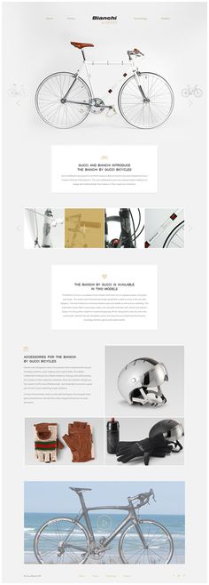 THE BIANCHI BY GUCCI BICYCLES by Max Lapteff #clear #site #ux #design #interface #ui #minimal #webdesign #art #web